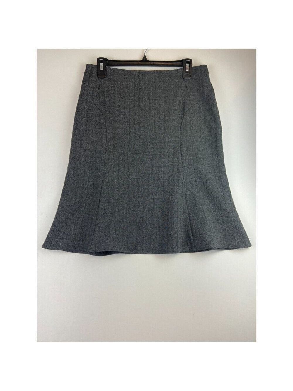 Cleo Charcoal Flippy Suiting Skirt Size 6 - Picture 9 of 12